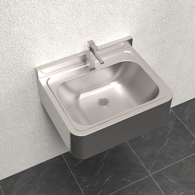 G-ZY030 Anti-Vandal Stainless Steel Wall-Hung Single Wash Basin 