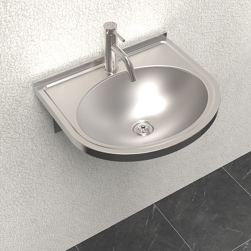 G-ZY031 304 Stainless Steel Prison Bathroom Hand Wash Basin