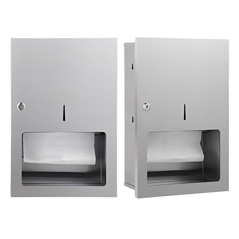 GN-Y72 Recessed Stainless Steel Toilet Paper Dispenser