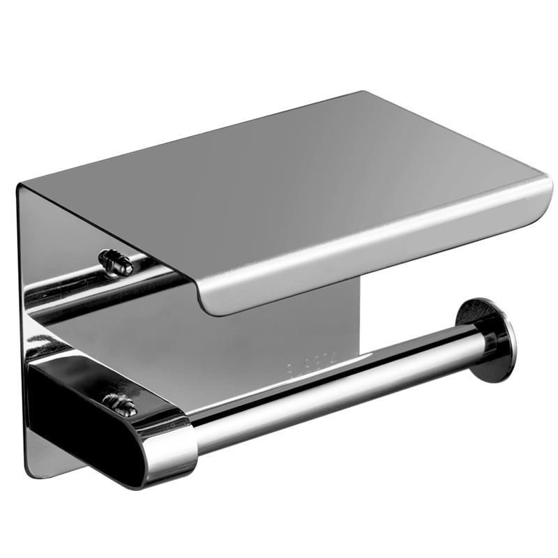 GN86 304/316 Stainless Steel Toilet Paper Holder with Shelf