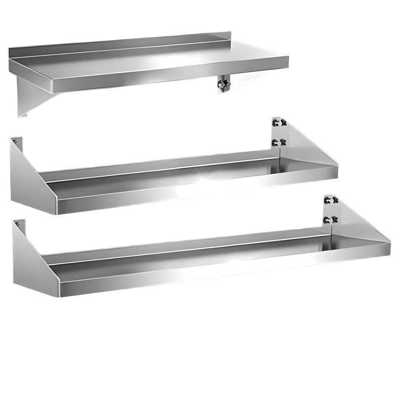 GN99 Commercial Grade 201/304/316 Stainless Steel Wall-mounted Shelf